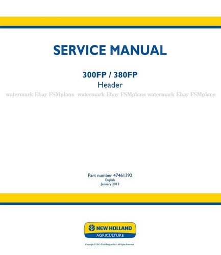 New holland 300fp 380 fp - holland,