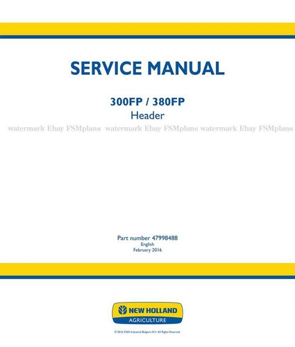 New holland 300fp 380 fp - holland,